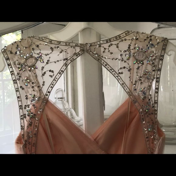 Morgan & Co. Light Peach Party DRESS, Size 3/4 - Picture 6 of 9